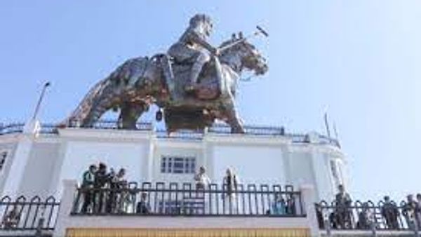 ಮಣಿಪುರದಲ್ಲಿ 122 ಅಡಿ ಎತ್ತರದ ಪೋಲೋ ಆಟಗಾರನ ಪ್ರತಿಮೆಯನ್ನು ಅನಾವರಣಗೊಳಿಸಲಾಗಿದೆ