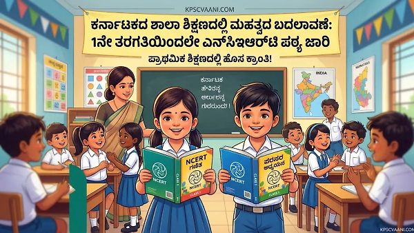 ಕರ್ನಾಟಕದ ಶಾಲಾ ಶಿಕ್ಷಣದಲ್ಲಿ ಮಹತ್ವದ ಬದಲಾವಣೆ: 1ನೇ ತರಗತಿಯಿಂದಲೇ ಎನ್‌ಸಿಇಆರ್‌ಟಿ ಪಠ್ಯ ಜಾರಿ