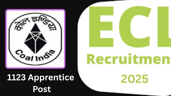 ಈಸ್ಟರ್ನ್ ಕೋಲ್‌ಫೀಲ್ಡ್ಸ್ ಲಿಮಿಟೆಡ್  (ECL) ನೇಮಕಾತಿ 2025: 1123 ಅಪ್ರೆಂಟಿಸ್ ಹುದ್ದೆಗಳಿಗೆ ಅರ್ಜಿ ಆಹ್ವಾನ