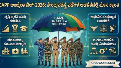 CAPF ಅಂಬ್ರೆಲಾ ಬಿಲ್-2026: ಕೇಂದ್ರ ಸಶಸ್ತ್ರ ಪಡೆಗಳ ಆಡಳಿತದಲ್ಲಿ ಹೊಸ ಕ್ರಾಂತಿ