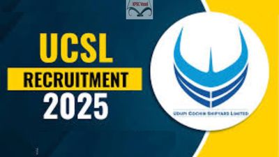 ಉಡುಪಿ ಕೊಚ್ಚಿನ್ ಶಿಪ್‌ಯಾರ್ಡ್ ಲಿಮಿಟೆಡ್ (UCSL) ನೇಮಕಾತಿ 2025: 16 ಸಹಾಯಕ ವ್ಯವಸ್ಥಾಪಕ ಮತ್ತು ಮೇಲ್ವಿಚಾರಕ ಹುದ್ದೆಗಳಿಗೆ ಅರ್ಜಿ ಆಹ್ವಾನ