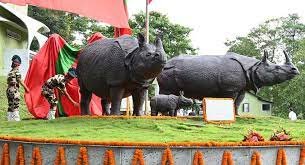 ಕಾಜಿರಂಗ ರಾಷ್ಟ್ರೀಯ ಉದ್ಯಾನವನದಲ್ಲಿರುವ ರೈನೋ ಸ್ಮಾರಕ