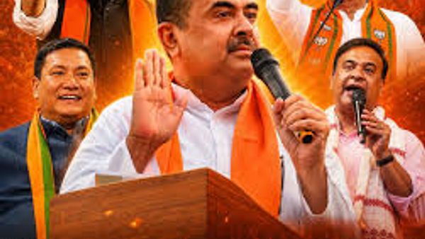 ಬಂಗಾಳದಲ್ಲಿ ಇನ್ನು ಸುವೇಂದು 'ಅಧಿಕಾರ': ಪಶ್ಚಿಮ ಬಂಗಾಳದ ಮೊದಲ ಬಿಜೆಪಿ ಮುಖ್ಯಮಂತ್ರಿಯಾಗಿ ಸುವೇಂದು ಅಧಿಕಾರಿ ಪ್ರಮಾಣವಚನ
