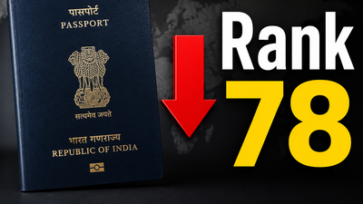 ಹೆನ್ಲಿ ಪಾಸ್‌ಪೋರ್ಟ್ ಸೂಚ್ಯಂಕ 2026 ಪ್ರಕಟ: 78ನೇ ಸ್ಥಾನಕ್ಕೆ ಕುಸಿದ ಭಾರತ! ಹಾಗಾದ್ರೆ ನಂಬರ್ 1 ದೇಶ ಯಾವುದು ಗೊತ್ತಾ?