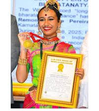 170 ಗಂಟೆಗಳ ಭರತನಾಟ್ಯ ಪ್ರದರ್ಶನ ನಿಲುವ ವಿಶ್ವ ದಾಖಲೆ
