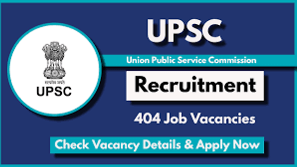 ಕೇಂದ್ರ ಲೋಕಸೇವಾ ಆಯೋಗ(UPSC)ದಿಂದ ಖಾಲಿ ಇರುವ ವಿವಿಧ ಹುದ್ದೆಗಳಿಗೆ ಅರ್ಜಿ ಆಹ್ವಾನ | ಕೂಡಲೇ ಅರ್ಜಿ ಸಲ್ಲಿಸಿ