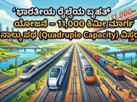 ಭಾರತೀಯ ರೈಲ್ವೆಯ ಬೃಹತ್ ಯೋಜನೆ – 11,000 ಕಿಮೀ ಮಾರ್ಗ ನಾಲ್ಕು ಪಥ (Quadruple Capacity) ವಿಸ್ತರಣೆ!