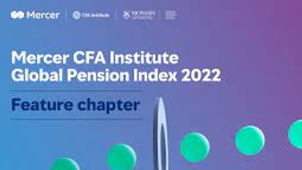 2022 ಮರ್ಸರ್ CFA ಇನ್‌ಸ್ಟಿಟ್ಯೂಟ್ ಜಾಗತಿಕ ಪಿಂಚಣಿ ಸೂಚ್ಯಂಕ ಸಮೀಕ್ಷೆ (MCGPI) ಬಿಡುಗಡೆ