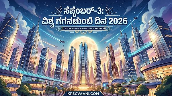 ಸೆಪ್ಟೆಂಬರ್-3: ವಿಶ್ವ ಗಗನಚುಂಬಿ ದಿನ 2026