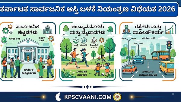 ಕರ್ನಾಟಕ ಸಾರ್ವಜನಿಕ ಆಸ್ತಿ ಬಳಕೆ ನಿಯಂತ್ರಣ ವಿಧೇಯಕ 2026