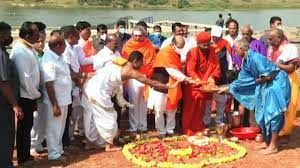 ತುಂಗಾ ಆರತಿಯ ಭವ್ಯ ಮಂಟಪಕ್ಕೆ ಮುಖ್ಯಮಂತ್ರಿ ಶಂಕುಸ್ಥಾಪನೆ