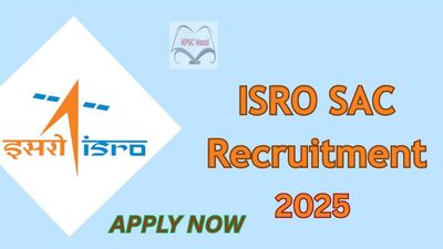 ಭಾರತೀಯ ಬಾಹ್ಯಾಕಾಶ ಸಂಶೋಧನಾ ಸಂಸ್ಥೆ (ISRO SAC) ನೇಮಕಾತಿ 2025 : ಸಹಾಯಕ (ರಾಜಭಾಷಾ) ಹುದ್ದೆಗಳಿಗೆ ಅರ್ಜಿ ಆಹ್ವಾನ