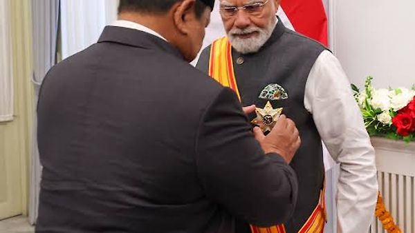 ಭಾರತ - ಇಂಡೋನೇಷ್ಯಾ ಐತಿಹಾಸಿಕ ಒಪ್ಪಂದ: ಪ್ರಧಾನಿ ಮೋದಿಗೆ ‘ಬಿಂಟಾಂಗ್ ಆದಿಪೂರ್ಣ’ ಅತ್ಯುನ್ನತ ನಾಗರಿಕ ಗೌರವ!