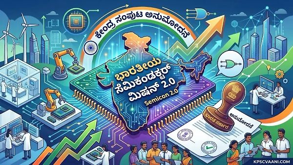 ಭಾರತೀಯ ಸೆಮಿಕಂಡಕ್ಟರ್ ಮಿಷನ್ 2.0 (Semicon 2.0) ಗೆ ಕೇಂದ್ರ ಸಂಪುಟ ಅನುಮೋದನೆ
