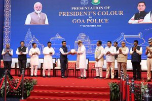ಗೋವಾ ಪೊಲೀಸ್‌ಗೆ ಅತ್ಯುನ್ನತ ‘ಪ್ರೆಸಿಡೆಂಟ್ಸ್ ಕಲರ್’ ಗೌರವ