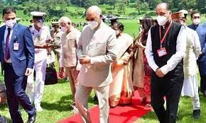 ರಾಷ್ಟ್ರಪತಿ 'ರಾಮನಾಥ್ ಕೋವಿಂದ್' ಹಿಮಾಚಲ ಪ್ರದೇಶದ ಶಿಮ್ಲಾಕ್ಕೆ ಆಗಮನ