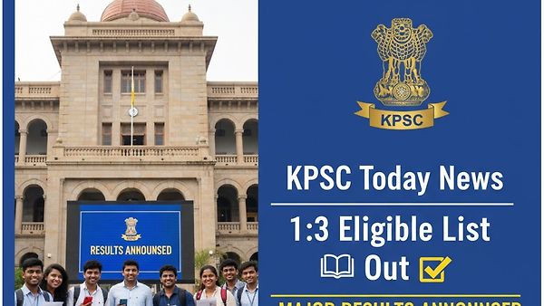 KPSC ಯಿಂದ ಮಹತ್ವದ Update: 1:3 ಅರ್ಹತಾ ಪಟ್ಟಿಗಳು ಪ್ರಕಟ! JE, ಗ್ರಂಥಪಾಲಕ ಮತ್ತು ವಿಸ್ತರಣಾಧಿಕಾರಿ ಸೇರಿ ವಿವಿಧ ಹುದ್ದೆಗಳ ರಿಸಲ್ಟ್ ಚೆಕ್ ಮಾಡಿ