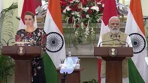 ಭಾರತ-ಡೆನ್ಮಾರ್ಕ್ ನಡುವೆ ನಾಲ್ಕು ಒಪ್ಪಂದಗಳಿಗೆ ಸಹಿ