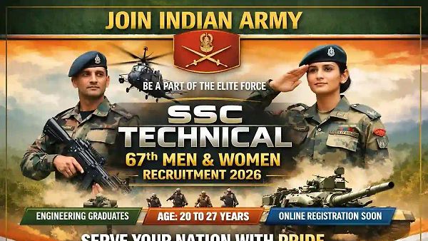 ಇಂಡಿಯನ್ ಆರ್ಮಿ 67th SSC (Tech) ನೇಮಕಾತಿ 2026: ಅರ್ಹತೆ, ವಯೋಮಿತಿ ಮತ್ತು ಅರ್ಜಿ ಸಲ್ಲಿಸುವ ಲಿಂಕ್ ಕುರಿತ ಮಾಹಿತಿ ನಿಮಗಾಗಿ