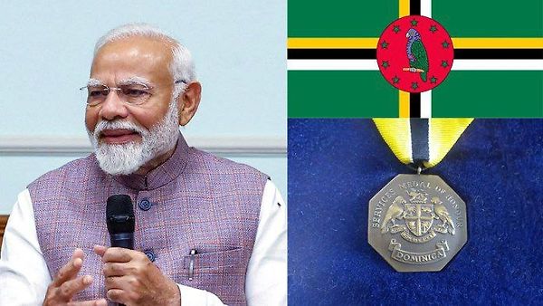 ಭಾರತದ ಪ್ರಧಾನಿ ನರೇಂದ್ರ ಮೋದಿ ಅವರಿಗೆ ಡೊಮಿನಿಕಾ ದೇಶದ ಅತ್ಯುನ್ನತ ಗೌರವ ಪ್ರಶಸ್ತಿ ಪ್ರದಾನ