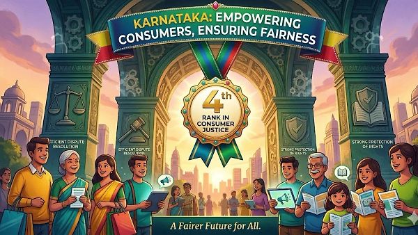 ದೇಶದ ಮೊದಲ 'ಗ್ರಾಹಕ ನ್ಯಾಯ 2026' ವರದಿ ಬಿಡುಗಡೆ: ಕರ್ನಾಟಕಕ್ಕೆ ದೇಶದಲ್ಲೇ 4ನೇ ಸ್ಥಾನ