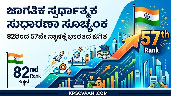 ಜಾಗತಿಕ ಸ್ಪರ್ಧಾತ್ಮಕ ಸುಧಾರಣಾ ಸೂಚ್ಯಂಕ: 82ರಿಂದ 57ನೇ ಸ್ಥಾನಕ್ಕೆ ಭಾರತದ ಜಿಗಿತ