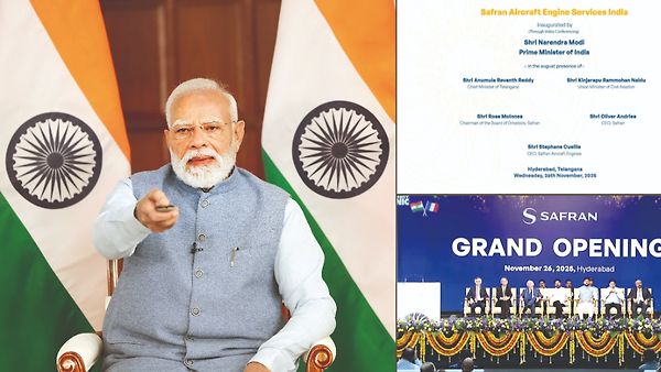 ಪ್ರಧಾನಿ ಮೋದಿ ಉದ್ಘಾಟಿಸಿದ ಸಫ್ರಾನ್‌ ಎಂಜಿನ್ ಘಟಕ: ಭಾರತಕ್ಕೆ ಮಹತ್ವದ ತಂತ್ರಜ್ಞಾನ ವರ್ಗಾವಣೆ