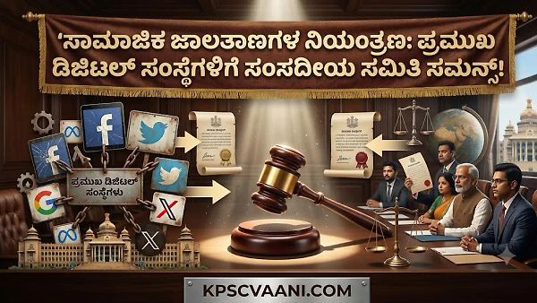 ಸಾಮಾಜಿಕ ಜಾಲತಾಣಗಳ ನಿಯಂತ್ರಣ: ಪ್ರಮುಖ ಡಿಜಿಟಲ್ ಸಂಸ್ಥೆಗಳಿಗೆ ಸಂಸದೀಯ ಸಮಿತಿ ಸಮನ್ಸ್