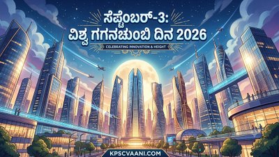 ಸೆಪ್ಟೆಂಬರ್-3: ವಿಶ್ವ ಗಗನಚುಂಬಿ ದಿನ 2026