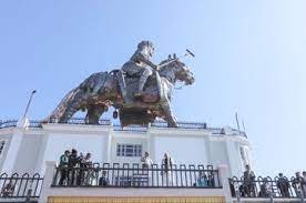 ಮಣಿಪುರದಲ್ಲಿ 122 ಅಡಿ ಎತ್ತರದ ಪೋಲೋ ಆಟಗಾರನ ಪ್ರತಿಮೆಯನ್ನು ಅನಾವರಣಗೊಳಿಸಲಾಗಿದೆ