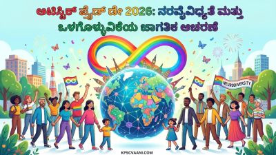 ಆಟಿಸ್ಟಿಕ್ ಪ್ರೈಡ್ ಡೇ 2026: ನರವೈವಿಧ್ಯತೆ ಮತ್ತು ಒಳಗೊಳ್ಳುವಿಕೆಯ ಜಾಗತಿಕ ಆಚರಣೆ