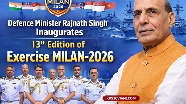 ಮಿಲನ್-2026: ವಿಶಾಖಪಟ್ಟಣಂನಲ್ಲಿ ವಿಶ್ವದ ಬೃಹತ್ ನೌಕಾ ಸಮರಾಭ್ಯಾಸಕ್ಕೆ ರಕ್ಷಣಾ ಸಚಿವ ರಾಜನಾಥ್ ಸಿಂಗ್ ಚಾಲನೆ