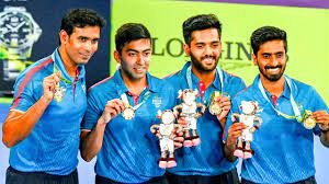 ಬರ್ಮಿಂಗ್ ಹ್ಯಾಮ್ ನಲ್ಲಿ ನಡೆದ ಕಾಮನ್ ವೆಲ್ತ್ ನಲ್ಲಿ ಚಿನ್ನದ ಪದಕ ಗೆದ್ದ ಭಾರತದ ಟೇಬಲ್ ಟೆನಿಸ್ ತಂಡ