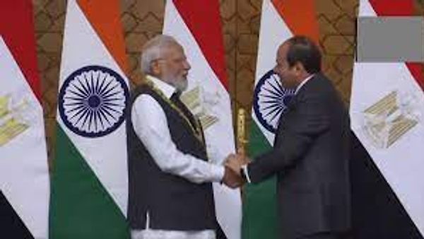 ಪ್ರಧಾನಿ ಮೋದಿಗೆ ಈಜಿಪ್ಟ್‌ನ ಅತ್ಯುನ್ನತ ಗೌರವ 'Order of the Nile'  ಪ್ರದಾನ