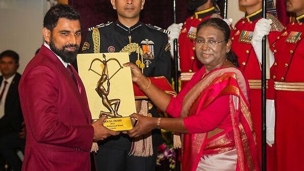 ಮೊಹಮ್ಮದ್ ಶಮಿ ಸೇರಿದಂತೆ 26 ಆಟಗಾರರಿಗೆ ಅರ್ಜುನ ಪ್ರಶಸ್ತಿ ಪ್ರದಾನ
