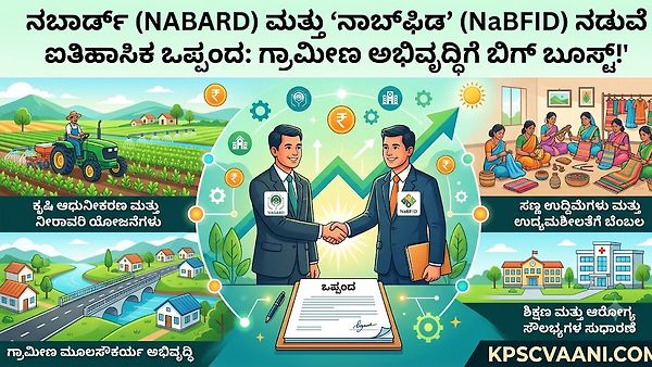 ನಬಾರ್ಡ್ (NABARD) ಮತ್ತು 'ನಾಬ್‌ಫಿಡ್' (NaBFID) ನಡುವೆ ಐತಿಹಾಸಿಕ ಒಪ್ಪಂದ: ಗ್ರಾಮೀಣ ಅಭಿವೃದ್ಧಿಗೆ ಬಿಗ್ ಬೂಸ್ಟ್!