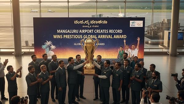 ಮಂಗಳೂರು ವಿಮಾನ ನಿಲ್ದಾಣಕ್ಕೆ ಮತ್ತೆ ಜಾಗತಿಕ ಗೌರವ – ಸತತ 2ನೇ ಬಾರಿ ಶ್ರೇಷ್ಠ ಆಗಮನ ಪ್ರಶಸ್ತಿ
