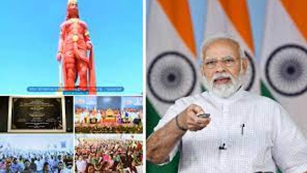 ಪ್ರಧಾನಿ ಮೋದಿ ಗುಜರಾತ್‌ನಲ್ಲಿ 108 ಅಡಿ ಎತ್ತರದ "ಹನುಮಾನ್ ಪ್ರತಿಮೆ" ಅನಾವರಣ