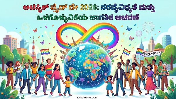 ಆಟಿಸ್ಟಿಕ್ ಪ್ರೈಡ್ ಡೇ 2026: ನರವೈವಿಧ್ಯತೆ ಮತ್ತು ಒಳಗೊಳ್ಳುವಿಕೆಯ ಜಾಗತಿಕ ಆಚರಣೆ