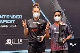ಮಣಿಕಾ-ಸತ್ಯನ್‌ಗೆ ವಿಶ್ವ ಟೇಬಲ್ ಟೂರ್ನಿಯ ಮಿಶ್ರ ಡಬಲ್ಸ್ ಪ್ರಶಸ್ತಿ