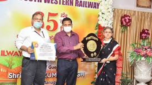 "ಅತ್ಯುತ್ತಮ ನಿರ್ವಹಣೆಯ ನಿಲ್ದಾಣ" ಪ್ರಶಸ್ತಿ ಪಡೆದ ಮೈಸೂರು ರೈಲ್ವೆ ನಿಲ್ದಾಣ