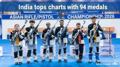 ಏಷ್ಯನ್ ರೈಫಲ್/ಪಿಸ್ತೂಲ್ ಚಾಂಪಿಯನ್‌ಶಿಪ್ 2026: 94 ಪದಕಗಳೊಂದಿಗೆ ಭಾರತಕ್ಕೆ ಅಗ್ರಸ್ಥಾನ!