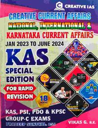 CREATIVE CURRENT AFFAIRS | Natinal Internatinal Karnataka | Jan 2023 to June 2024 | KAS Special Edition