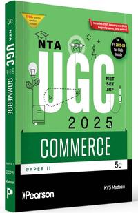 NTA UGC NET | SET | JRF Commerce 2025 – Paper II (5th Edition) by KVS Madaan | Pearson
