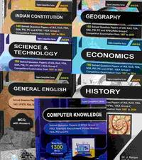 Constitution Geography History Science Economy English Computer |Sapna Competitive Series | 7 Books Combo